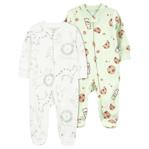 Baby 2-Pack Cotton 2-Way Zip Sleep & Plays
 | Carter's