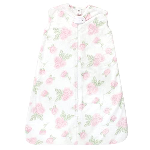 Hudson Baby Unisex Baby Plush Sleeping Bag, Sack, Blanket, Rose, 6-12 Months