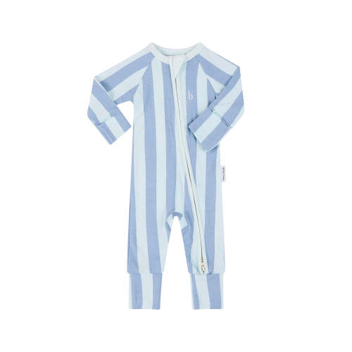 SoftLuv Onesie - Blue Jay Stripe