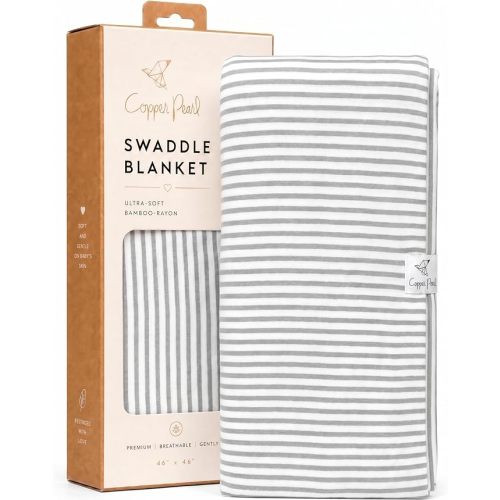 Copper Pearl Swaddle Blankets for Newborns | Soft Stretchy Receiving Blankets for Boys and Girls | Large 46 x 46 Inch Baby Blankets | Lightweight and Breathable Swaddles | Everest