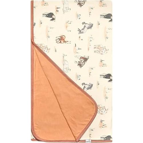 Copper Pearl Jumbo Premium Knit 3 Layer Stretchy Throw Blanket Montana