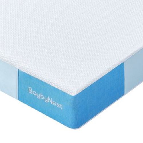 BaybyNest 6" Crib Mattress, Dual-Sided 100% Knitted Fabric Moisture-Non-Toxic Wicking Cover | OEKO-TEX, CertiPUR-US Certified | Ultra-Breathable
