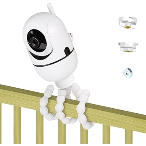 Baby Monitor Tripod Mount Compatible with HelloBaby HB65, HB6550, HB6550 Pro, HB40, HB66, HB6339 & ANMEATE SM935E – Without Tools or Wall Damage