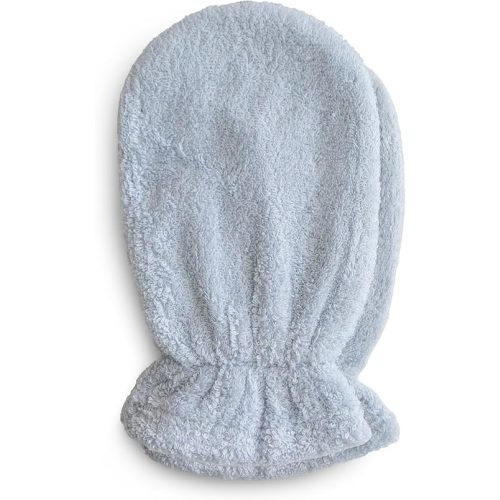 mushie Baby Bath Mitt | Organic Cotton | Pack of 2 (Baby Blue)