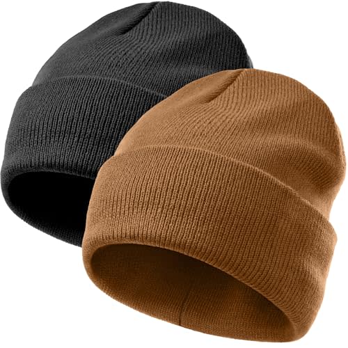 vidsel 100% Cotton Toddler Beanie Hats for Baby Kids Winter Knit Cuffed Cap | Soft Cozy Cotton,Double Layer Stretch Growing Hat,Naturally,Skin-Friendly,Newborn Boys Girls Infant Warm Beanie 0-8 Years