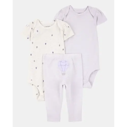 Bodysuit & Pants Set - 9M (Color: Hot Air Balloon/Purple/Ivory)