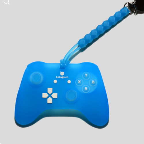 Lil Pro Controller In Frosted Blue Baby Teether – BabyGlitch
