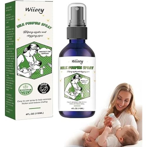 1/2/3/5Pcs Milk Pumping Spray, Helps Sore Nipples & Clogged Ducts, Organic Lubricant for Breast Shields, Vegan Breast Pump Spray, Natural & Lanolin-Free, 118ML/4FL.OZ (1 Bottle)