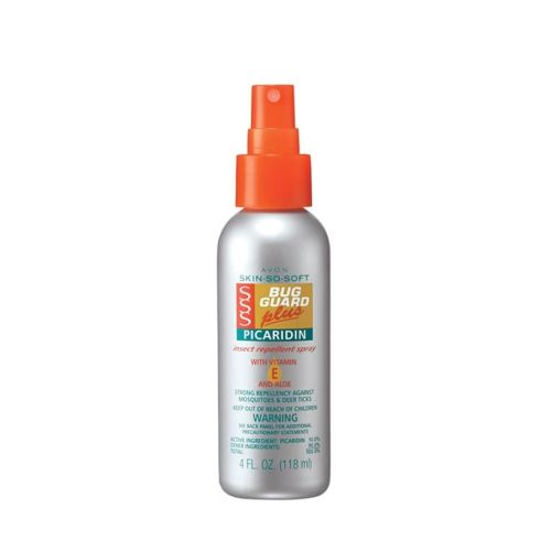 Avon Skin So Soft Bug Guard Plus Picaridin Insect Repellent Spray - Gentle on Skin Mosquito Repellent - DEET-Free Mosquito & Tick Repellent for Humans - 4 fl. oz. Travel Size Bug Spray
