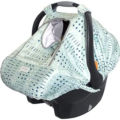 Car Seat Canopy Stroller Covers for Infant Boy and Girl Babies Stretchy and Kick Proof with Net Multi Use Soft and Breathable (Teal)