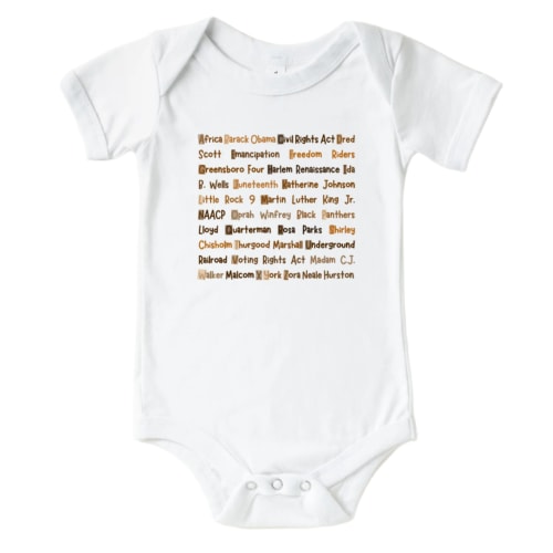 ABCs of Black History Onesie