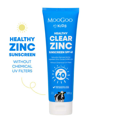 MooGoo Baby Clear Zinc Sunscreen SPF 40 - Gentle On Delicate Skin – MooGoo AU