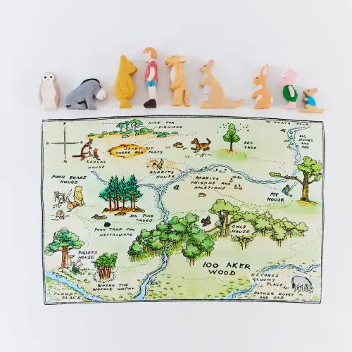100 Aker Woods & Complete Wooden Friends Set – Sarah's Silks