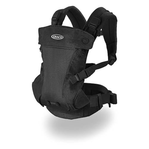 Graco® Cradle Me 4 in 1 Baby Carrier | Includes Newborn Mode with No Insert Needed Black Onyx