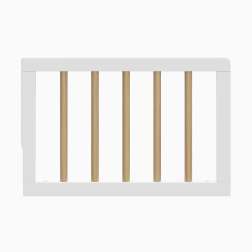 Storkcraft Universal Toddler Safety Guardrail (Dowels) - White And Driftwood
