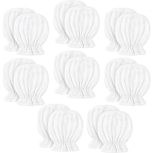 Newborn Baby Muslin Mittens 0-6 Months No Scratch Elastic Wrist Soft Breathable Gloves Bulk Cotton for Infant