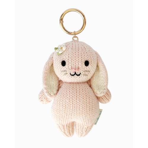 Baby bunny (rose) bag charm