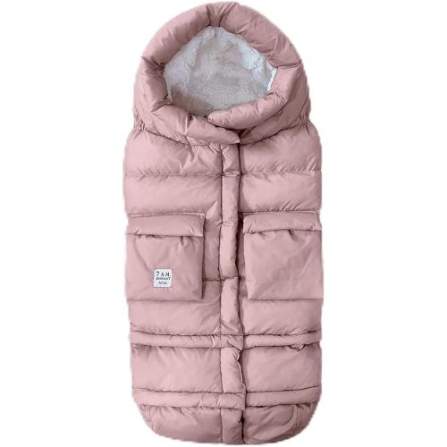 7AM Enfant - Manta para cochecito 212 – Manta ajustable con cremallera para bebés de invierno, unisex, con forro polar, cálido, con capucha, repelente al agua | (6M - 4T)