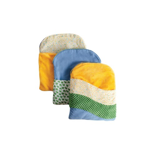 Crinkle Pockets - Natural - Set of 3