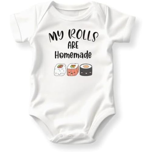 My Rolls Are Homemade Sushi Baby Bodysuit, Newborn Outfit, Baby Clothes, Gift for Children