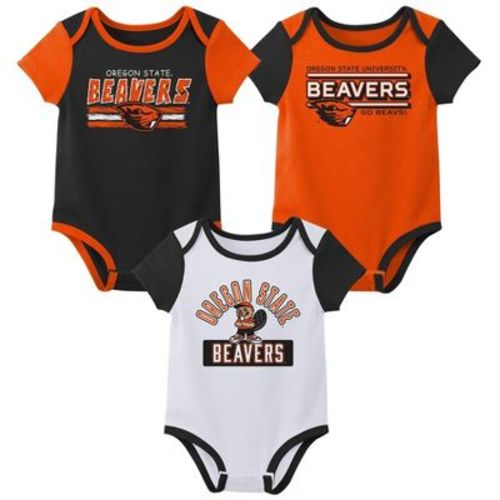 NCAA Oregon State Beavers Infant Boys' 3pk Bodysuit