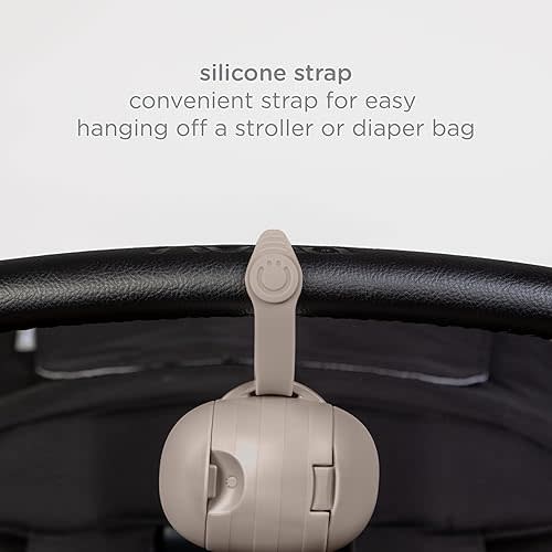 Ubbi On-The-Go Dual Pacifier Holder, Keep's Baby's Binkies Clean and Accessible, Portable for Travel, Diaper Bag Accessory Must Have for Newborns, Taupe, 2-Pack