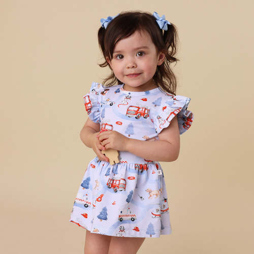 To The Rescue Organic Baby & Toddler Dress | Snuggle Hunny