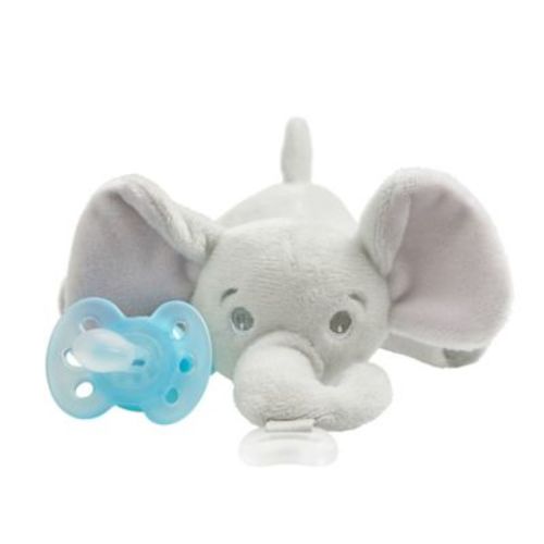Philips Avent Ultra-Soft Elephant Snuggle in Blue - GREY - 0-6 MONTHS