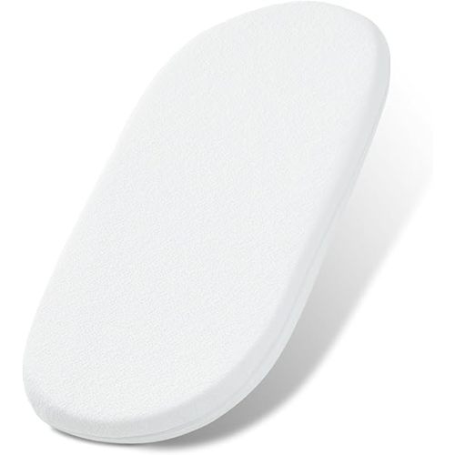 NeoBorn Baby Bassinet Mattress Pad, 32" x 16" Dual Sided Comfort Gel Memory Foam Mattress with Removable Breathable Soft Tencel Cover Fit for Dream On Me Karley Bassinet