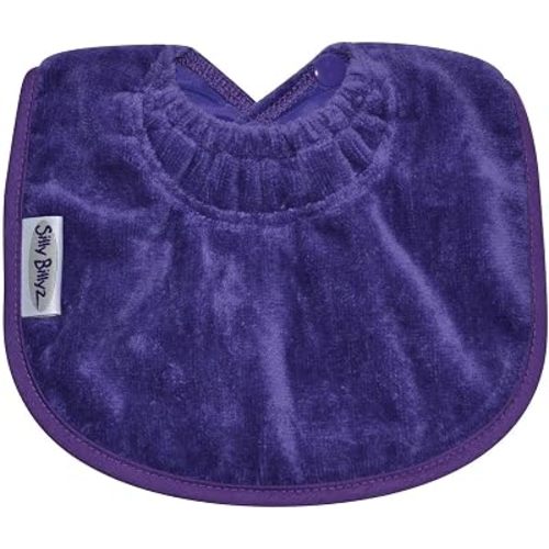 Silly Billyz Towel Biblet Baby Bib, Purple