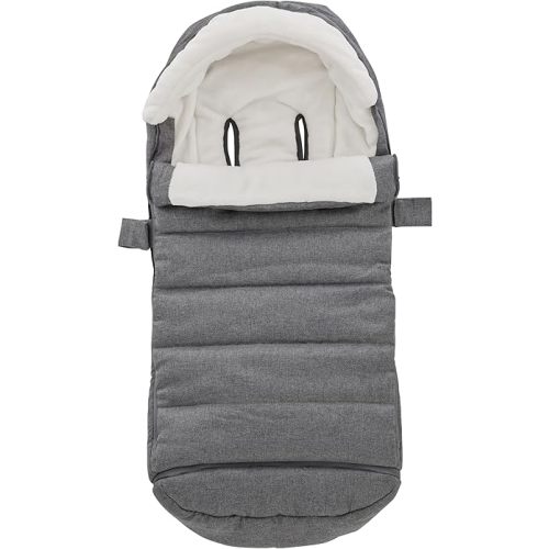 Bunting Bag for UPPAbaby Vista, V2, V3, Cruz, V2, V3 RumbleSeat, V2, V3 Ridge, Minu Strollers, Warm and Ultra-Plush Waterproof Stroller Footmuff, Extendable Winter Stroller Cover, Sleeping Bag
