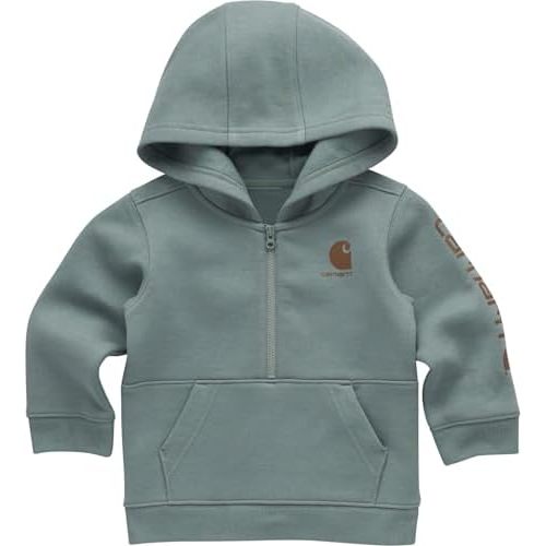 Carhartt Baby & Toddler Boys' Half-Zip Hooded Pullover Sweatshirt
