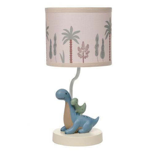 Lambs & Ivy Dino-Might Custom Designed 3D Dinosaur Nursery Lamp with Shade