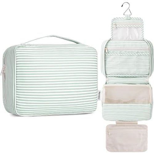 Narwey Hanging Travel Toiletry Bag for Women, Large Makeup Cosmetic Bag