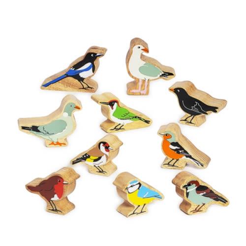 Wooden Garden Bird Toy Playset | Fair Trade