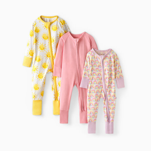 Grow With Me Zippy Three Pack - Pastel Rainbows