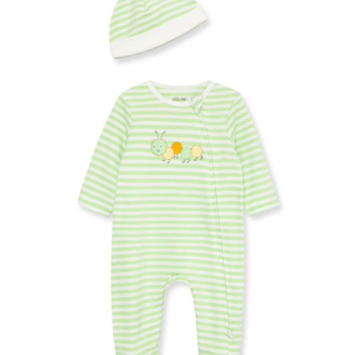 Caterpillar 2-Way-Zip Footie & Hat