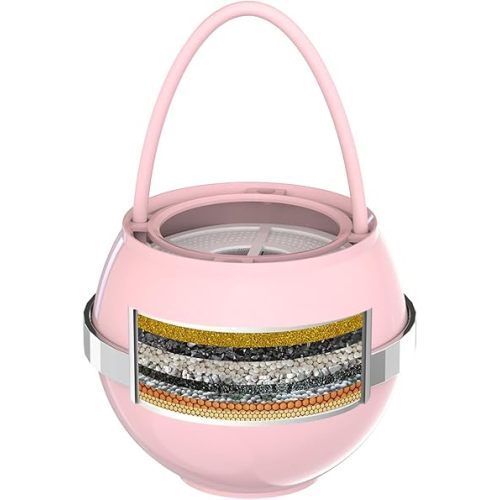 Bathtub Water Filter for Tub with Overflow,2,500 Gallons of Filtration,8 Stages Bath Filter,Remove contaminants,Chlorineand Fluoride,Hardwater Softener,BPA Free(Upgrade Version),Pink