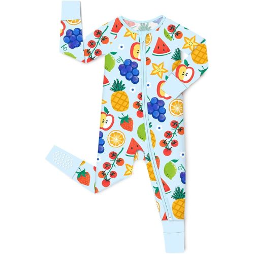 Bamboo Viscose Baby Convertible Footie Pajama, Zipper Pajamas for Baby Boys & Girls, Sleep & Play Footed