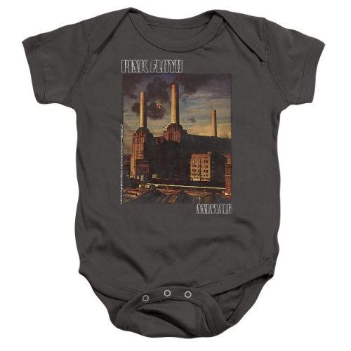 Baby Pink Floyd Faded Animals Infant Bodysuit Charcoal 12 Months