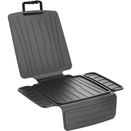 Car Seat Protector – seat Protectors for Under car Seats，Waterproof & Anti-Slip TPE Seat Protector for Child Car Seat, Universal Fit for Baby & Pet Use, BPA-Free（Black）