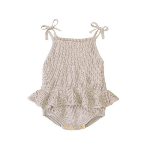 Strap Tie Knitted Romper - Shop Online at Belle Baby | Belle Baby