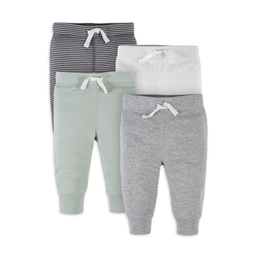 Gerber Baby Boy Jogger Pants, 4-Pack (Newborn-24 Months)