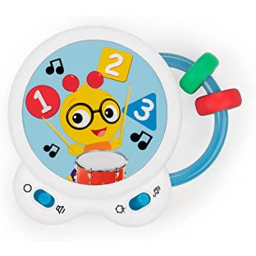 Baby Einstein Tiny Tempo Musical Toy Drum, Ages 3+ Months, Bead Chaser