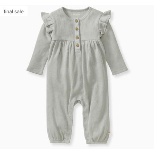 Organic Thermal Baby Girl Jumpsuit