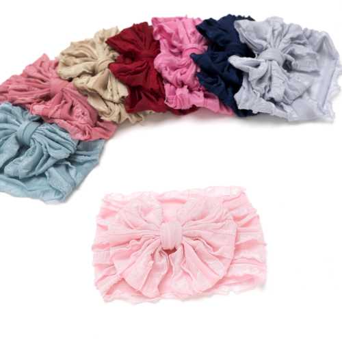 Baby Girl Headband, Big Bow Newborn Headbands, Baby Girl Headwraps, Toddler Hair Bows, Infant Baby Bows, Ruffle Baby Bow, Baby Shower Gift.