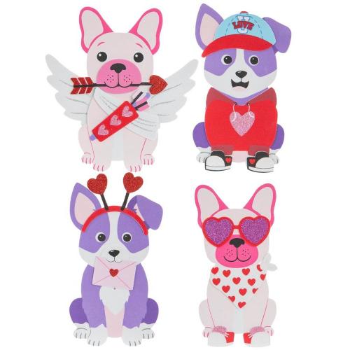 Heart Dog Dress Up Foam Craft Kit