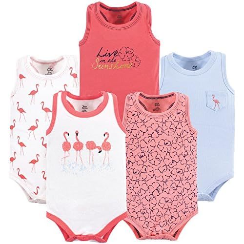 Yoga Sprout Unisex Baby Cotton Bodysuit, 5 Pack