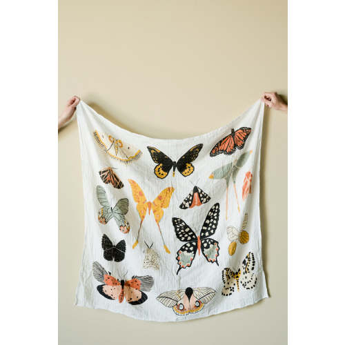 Butterfly Collector 100% Cotton Muslin Swaddle Blanket