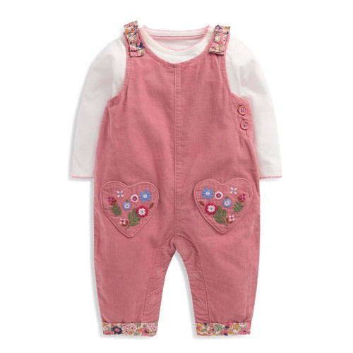 Kids' Corduroy Dungaree Set